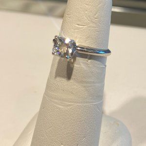 💍GIA 14K White Gold Cushion Cut Diamond Ring - GIA certified diamond
